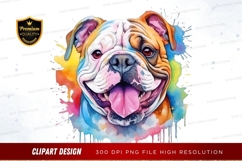 Happy bulldog clipart png Product Image 1