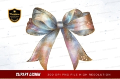 Elegant glittering bow clipart png Product Image 1
