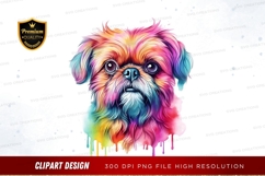 Colorful dog clipart png Product Image 1