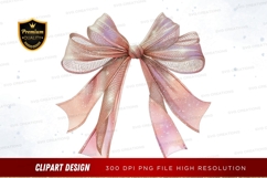 Elegant shimmering bow clipart png Product Image 1
