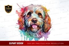 Colorful dog clipart png Product Image 1