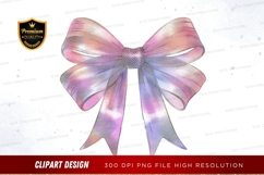 Elegant pastel bow clipart png Product Image 1