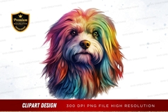 Rainbow dog clipart png Product Image 1