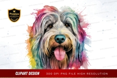 Colorful dog clipart png Product Image 1