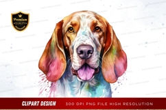 Happy basset hound clipart png Product Image 1