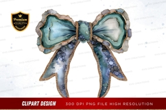 Elegant geode bow clipart png Product Image 1