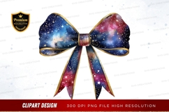 Galactic bow clipart png Product Image 1