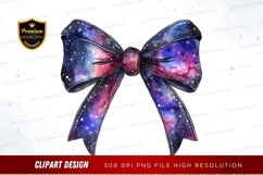 Galactic bow clipart png Product Image 1