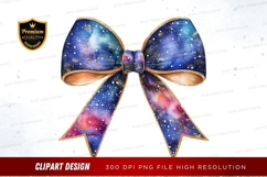 Galactic bow clipart png Product Image 1