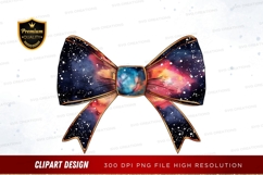 Cosmic bow clipart png Product Image 1