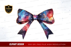 Cosmic bow clipart png Product Image 1