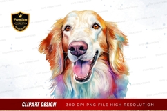 Happy golden retriever clipart png Product Image 1
