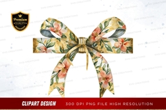 Floral bow clipart png Product Image 1