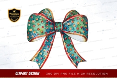 Colorful polka dot bow clipart png Product Image 1