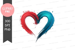 Abstract heart clipart png Product Image 1