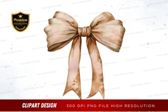 Golden ribbon clipart png Product Image 1