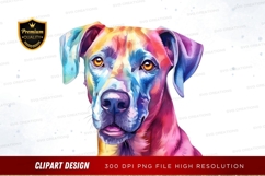 Colorful dog portrait Product Image 1