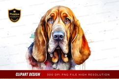 Basset hound portrait clipart png Product Image 1