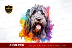Happy dog with colorful background Product Image 1