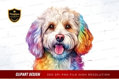 Rainbow dog clipart png Product Image 1