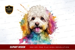Happy puppy with rainbow splash Product Image 1