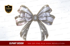 Elegant jewelry bow clipart png Product Image 1