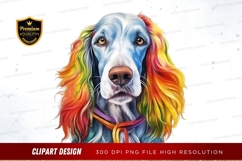 Colorful dog clipart png Product Image 1