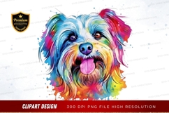 Colorful dog clipart png Product Image 1