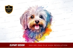 Colorful dog clipart png Product Image 1