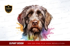 Portrait of a dog with colorful background Product Image 1