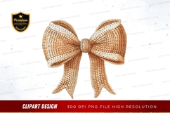 Golden bow clipart png Product Image 1