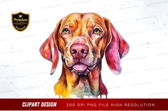 Vibrant dog portrait clipart png Product Image 1
