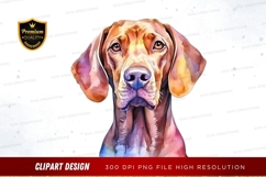 Colorful dog portrait clipart png Product Image 1