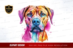 Colorful dog clipart png Product Image 1