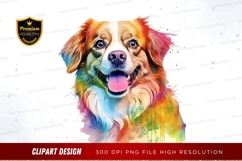 Colorful dog clipart png Product Image 1