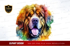 Vibrant dog portrait Product Image 1