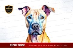Colorful dog portrait clipart png Product Image 1