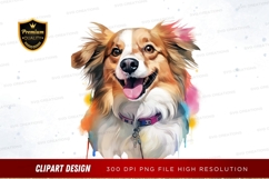 Happy dog with colorful background Product Image 1