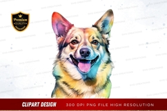 Happy corgi clipart png Product Image 1