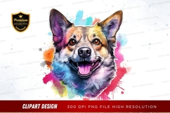 Happy corgi clipart png Product Image 1