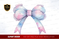Pastel dream bow clipart png Product Image 1