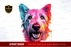 Vibrant dog clipart png Product Image 1