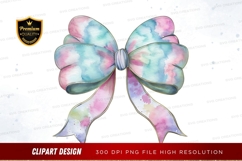 Pastel watercolor bow Product Image 1