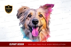 Playful dog clipart png Product Image 1