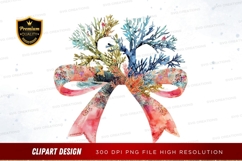 Floral bow clipart png Product Image 1