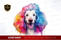 Rainbow dog clipart png Product Image 1