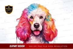 Rainbow dog clipart png Product Image 1