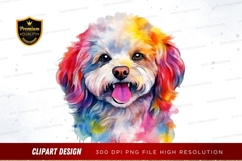 Rainbow dog clipart png Product Image 1