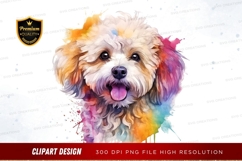 Happy puppy clipart png Product Image 1