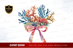 Seashell bouquet with coral Product Image 1